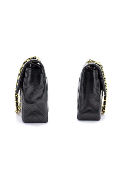 Chanel Vintage Vintage Tassen Pre-owned Leather Flap Bag Black -Goedkope Chanel Vintage winkel 00cb99be532e3e450ba61e5ee721e0c6