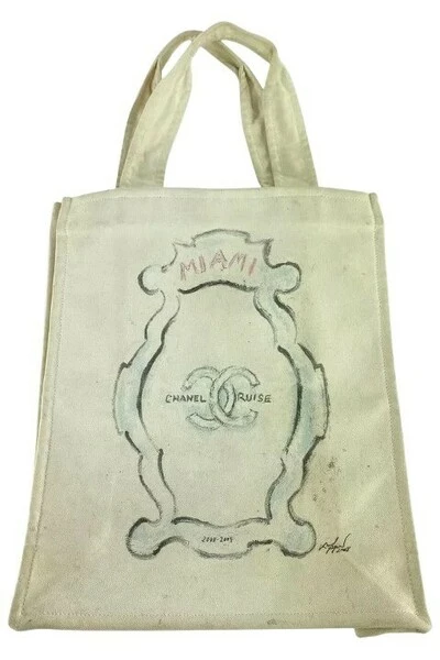 Chanel Vintage Vintage Tassen Pre-owned Canvas Chanel-bags White 5 Chanel Vintage Vintage Tassen Pre-owned Canvas Chanel-bags White - Afbeelding 5