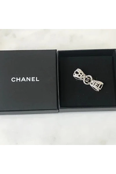 Chanel Vintage Vintage Sieraden Pre-owned Metal Brooches Gray 6 Chanel Vintage Vintage Sieraden Pre-owned Metal Brooches Gray - Afbeelding 6