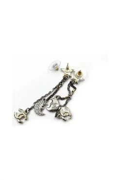 Chanel Vintage Vintage Sieraden Pre-owned Metal Chanel-jewelry Gray