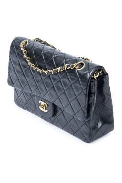 Chanel Vintage Vintage Tassen Pre-owned Medium Double Flap Bag Black -Goedkope Chanel Vintage winkel 03f2a3e38c38caa1abd193de00c3cec0