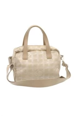 Chanel Vintage Vintage Tassen Pre-owned Travel Line Bag Beige