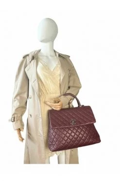 Chanel Vintage Vintage Tassen Pre-owned Coco Handle Large Caviar Ruthenium Red -Goedkope Chanel Vintage winkel 045c9e84e69bbdbf7f9f3aa04f6f24a7