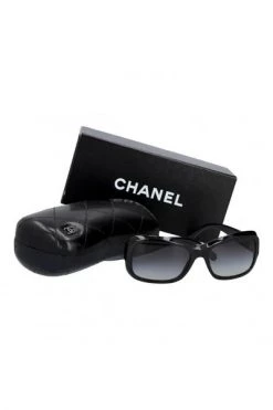 Chanel Vintage Vintage Accessoires Pre-owned Metal Sunglasses Gray