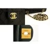 Chanel Vintage Vintage Tassen Pre-owned Square Small Chain Shoulder Bag Crossbody Black