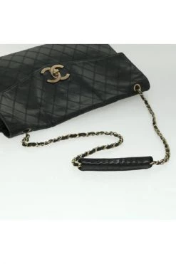 Chanel Vintage Vintage Tassen Pre-owned Leather Chanel-bags Black