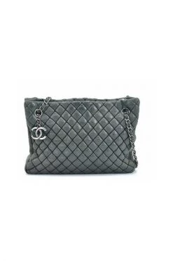Chanel Vintage Vintage Tassen Pre-owned Bubble Quilt Shoulder Bag Gray -Goedkope Chanel Vintage winkel 062cbd5717b3cf836874de82461f674e