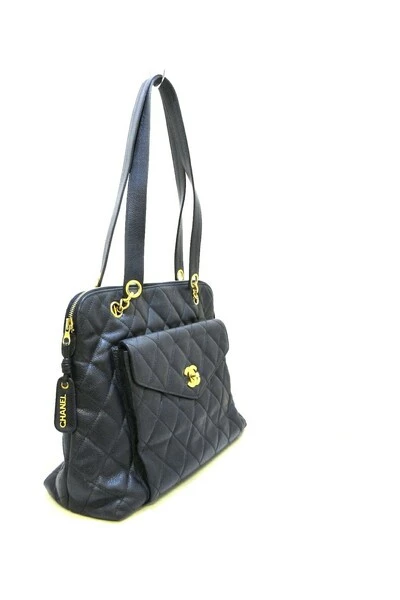 Chanel Vintage Vintage Tassen Pre-owned Shoulder Bag Blue 3 Chanel Vintage Vintage Tassen Pre-owned Shoulder Bag Blue - Afbeelding 3