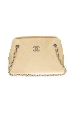 Chanel Vintage Vintage Tassen Pre-owned Shoulder Bags Beige