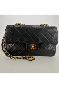 Chanel Vintage Vintage Tassen Pre-owned Leather Chanel-bags Black -Goedkope Chanel Vintage winkel 075dfe5986350f2231551b992a073d2b