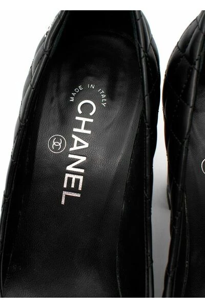 Chanel Vintage Vintage Schoenen Pre-owned Pumps Black 4 Chanel Vintage Vintage Schoenen Pre-owned Pumps Black - Afbeelding 4