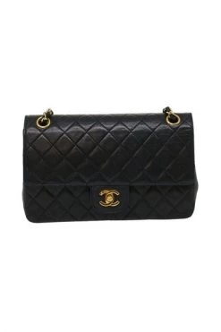 Chanel Vintage Vintage Tassen Pre-owned Flap Bag Black