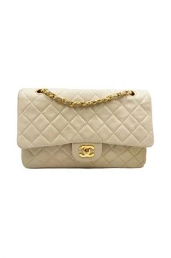 Chanel Vintage Vintage Tassen Pre-owned Leather Chanel-bags Beige