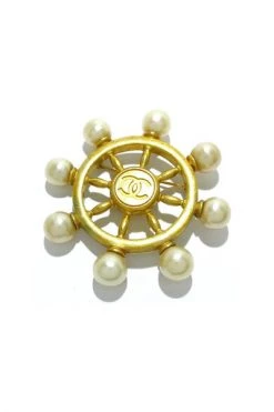 Chanel Vintage Vintage Sieraden Pre-owned Metal Brooches Yellow -Goedkope Chanel Vintage winkel 09dba6b29efcebad47ee5c5508b3bee9