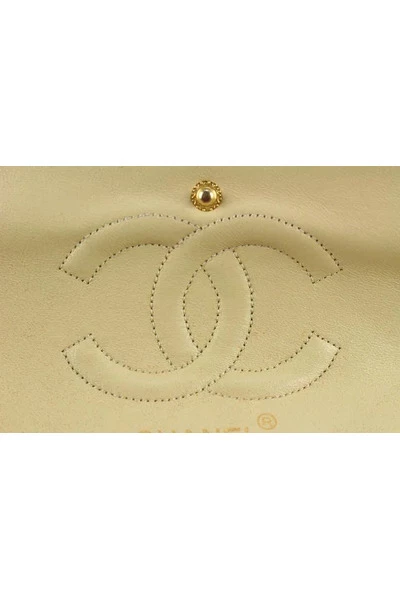 Chanel Vintage Vintage Tassen Pre-owned Fabric Chanel-bags Beige 6 Chanel Vintage Vintage Tassen Pre-owned Fabric Chanel-bags Beige - Afbeelding 6