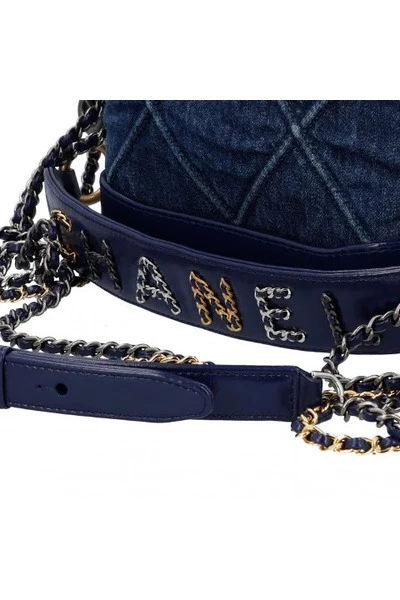 Chanel Vintage Vintage Tassen Pre-owned Denim Chanel-bags Blue 2 Chanel Vintage Vintage Tassen Pre-owned Denim Chanel-bags Blue - Afbeelding 2