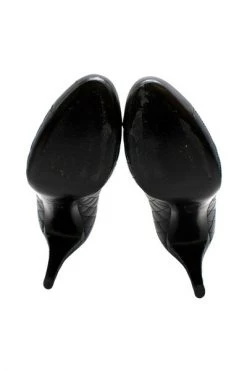 Chanel Vintage Vintage Schoenen Pre-owned Leather Toe Cap Heeled Pumps Black -Goedkope Chanel Vintage winkel 0be728ae0f2187152037341ff6d00ec1