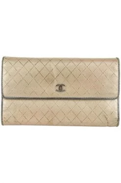 Chanel Vintage Vintage Accessoires Pre-owned Leather Wallets Beige -Goedkope Chanel Vintage winkel 0c7038abb18f23bb482b96002fbbcca7