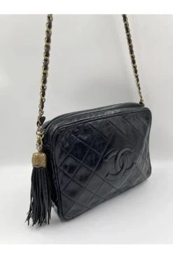 Chanel Vintage Vintage Tassen Pre-owned Leather Chanel-bags Black -Goedkope Chanel Vintage winkel 0d18fcb8197650c82ace760cc43504a1