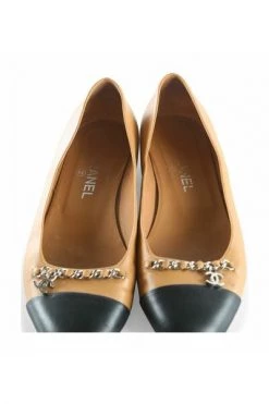 Chanel Vintage Vintage Schoenen Flats Beige -Goedkope Chanel Vintage winkel 0f9f0457f5507c6057006bab2fb57a4e