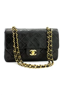 Chanel Vintage Vintage Tassen Pre-owned Double Flap Bag Black -Goedkope Chanel Vintage winkel 1231e5ee04faebd4eab933e2039f6370