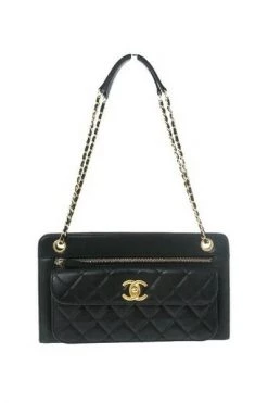 Chanel Vintage Vintage Tassen Pre-owned Leather Chanel-bags Black