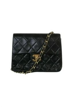 Chanel Vintage Vintage Tassen Black Leather Chanel Flap Bag Black -Goedkope Chanel Vintage winkel 13fbdeac7f180a63d2cb3d9c1b2a853d