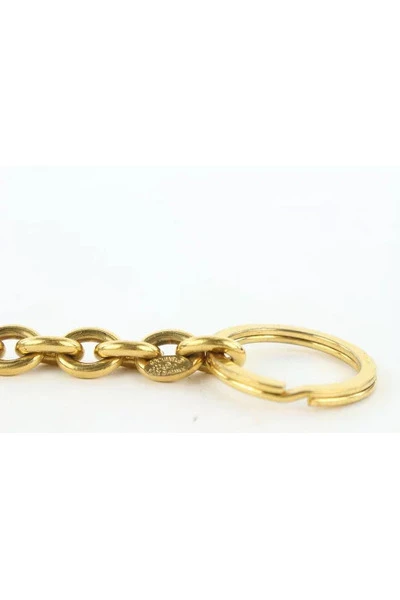 Chanel Vintage Vintage Accessoires Pre-owned Metal Key-holders Yellow 6 Chanel Vintage Vintage Accessoires Pre-owned Metal Key-holders Yellow - Afbeelding 6