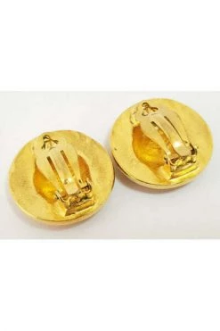 Chanel Vintage Vintage Sieraden Pre-owned Earrings Yellow -Goedkope Chanel Vintage winkel 15640117ea2fc81bfaf19558d4a993dc