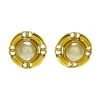 Chanel Vintage Vintage Sieraden Pre-owned Metal Earrings Yellow