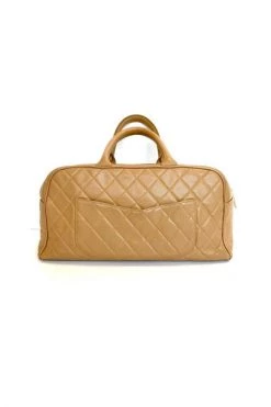 Chanel Vintage Vintage Tassen Pre-owned Leather Handbags Beige -Goedkope Chanel Vintage winkel 15e50080473bdc4fdf0a5a660073417b