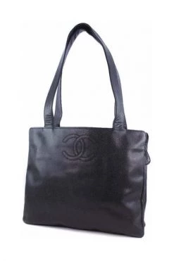 Chanel Vintage Vintage Tassen Pre -owned Tote Bag Black -Goedkope Chanel Vintage winkel 164dcc36de722e620e04736631e97119