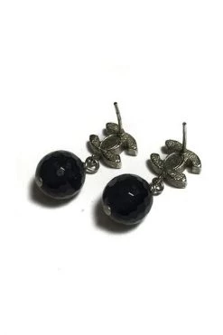 Chanel Vintage Vintage Sieraden Earrings Gray -Goedkope Chanel Vintage winkel 173d888d13bd26d8e15b97b001dd4264