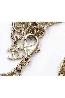 Chanel Vintage Vintage Sieraden Pre-owned Metal Chanel-jewelry Yellow