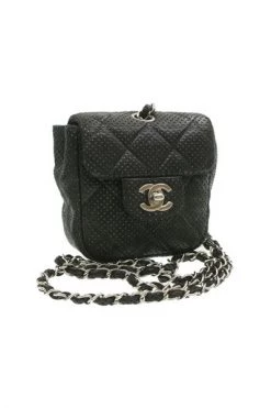 Chanel Vintage Vintage Tassen Pre-owned Shoulder Bag Black -Goedkope Chanel Vintage winkel 1844e2cfe54e52713a9eb0459a93a224