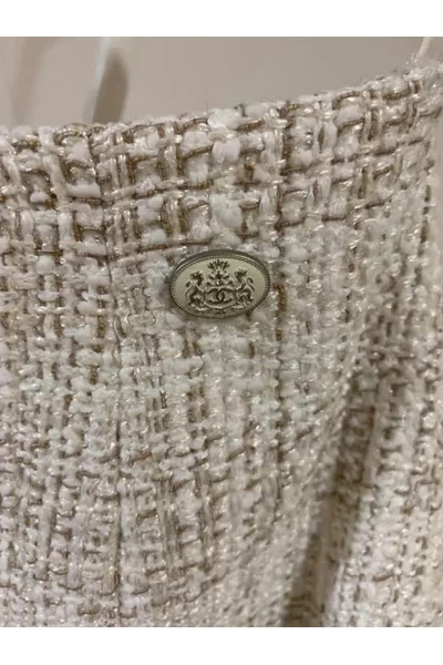 Chanel Vintage Vintage Jassen Pre-owned Jacket Beige 6 Chanel Vintage Vintage Jassen Pre-owned Jacket Beige - Afbeelding 6