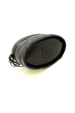 Chanel Vintage Vintage Tassen Pre-owned Leather Chanel-bags Black -Goedkope Chanel Vintage winkel 19186a8bbb42aaa4fddcb120cd9a30ec