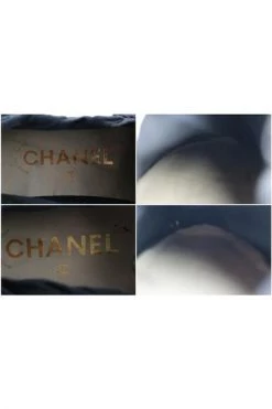Chanel Vintage Vintage Schoenen Pre-owned Fabric Flats Blue