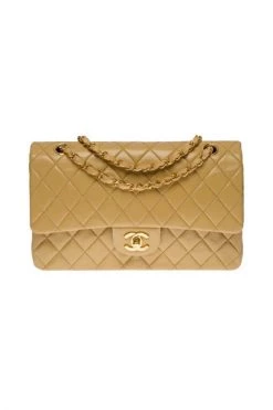 Chanel Vintage Vintage Tassen Pre-owned Leather Chanel-bags Beige -Goedkope Chanel Vintage winkel 1a4d6b237c4d64ff7d507dc95820e646