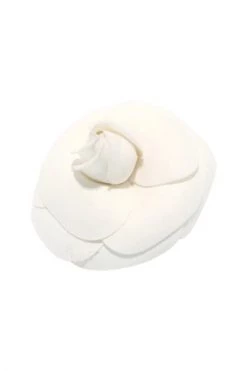 Chanel Vintage Vintage Sieraden Pre-owned Fabric Brooches White