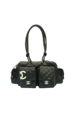 Chanel Vintage Vintage Tassen Pre-owned Leather Shoulder Bag Black