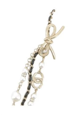 Chanel Vintage Vintage Sieraden Pre-owned Necklace Beige