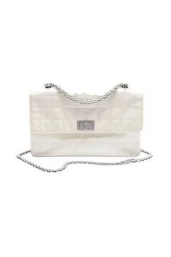 Chanel Vintage Vintage Tassen Pre-owned Leather Chanel-bags White -Goedkope Chanel Vintage winkel 1d6137ec7e0ae9706a039e6af24f74a5