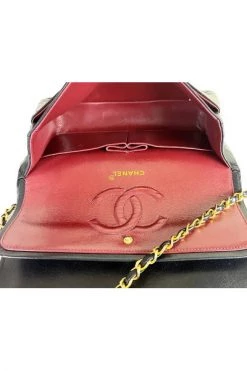 Chanel Vintage Vintage Tassen Pre-owned Leather Shoulder Bag Black -Goedkope Chanel Vintage winkel 1d90480ed35da8af3f6a0439feb2c14c