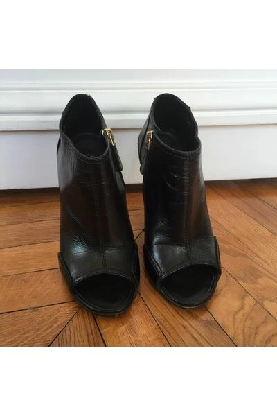 Chanel Vintage Vintage Schoenen Pre-owned Boots Black 6 Chanel Vintage Vintage Schoenen Pre-owned Boots Black - Afbeelding 6