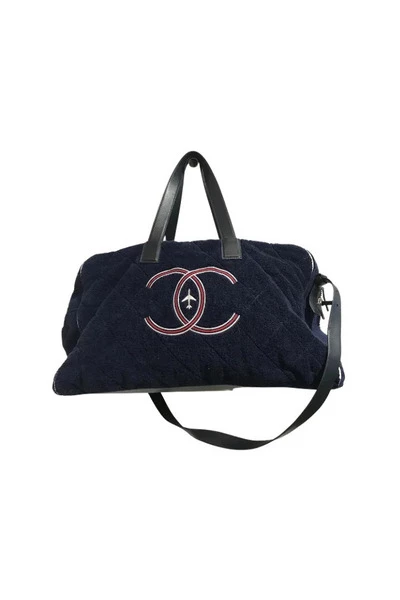 Chanel Vintage Vintage Tassen Pre-owned Fabric Chanel-bags Blue 1 Chanel Vintage Vintage Tassen Pre-owned Fabric Chanel-bags Blue