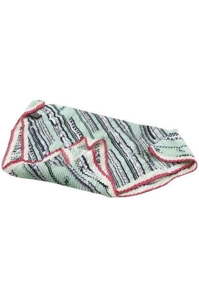 Chanel Vintage Vintage Accessoires Pre-owned Silk Scarves Green 6 Chanel Vintage Vintage Accessoires Pre-owned Silk Scarves Green - Afbeelding 6