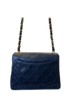 Chanel Vintage Vintage Tassen Pre-owned Leather Chanel-bags Blue -Goedkope Chanel Vintage winkel 2056bf69b58000ced0d01dfe30c8a64c