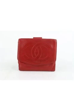 Chanel Vintage Vintage Accessoires Pre-owned Wallets Red