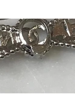 Chanel Vintage Vintage Sieraden Pre-owned Metal Brooches Gray